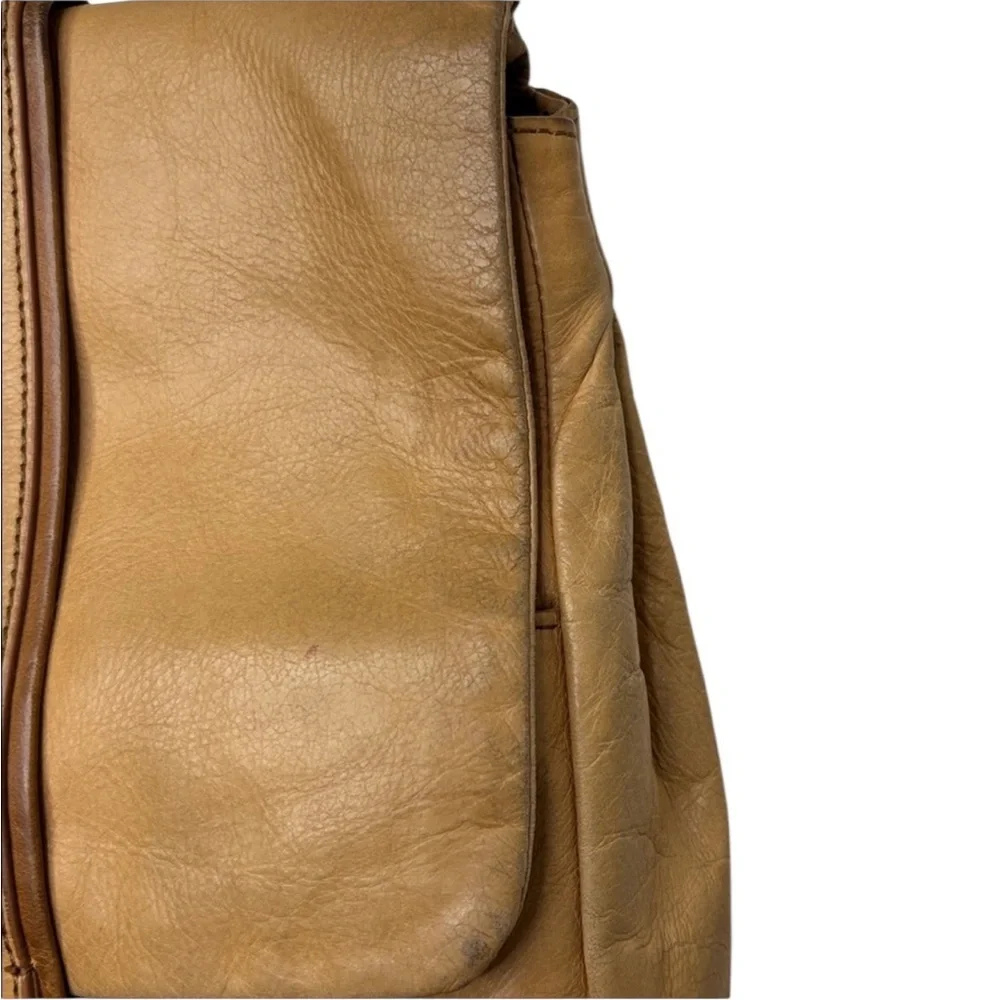 Hobo International Bridge Convertible Yellow Leather Backpack BLEMISH